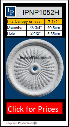 IPNP1052H ceiling medallion Federal Style 35-3/4 inches