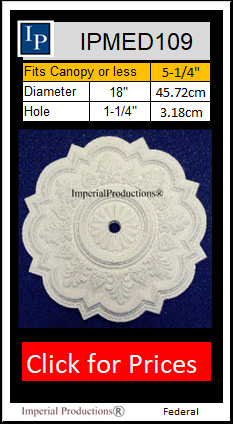 IPMED109 Federal medallion 18 inches