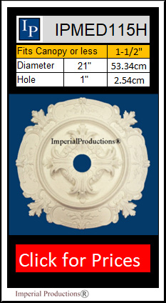 IPMED115H Victorian Medallion 21 inches