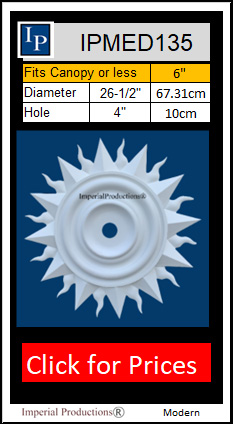 IPMED135 Sun Pattern Medallion 26-1/2"
