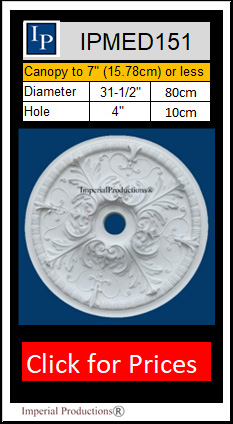 IPMED151 Acanthus Style medallion 31-1/2"