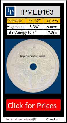 IPMED163 Victorian medallion 44-1/2"