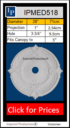 IPMED518 Victorian Ceiling medallion 28 inch