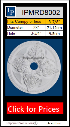 IPMRD8002 Diameter 28" Acanthus Style
