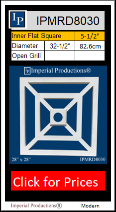 IPMRD8030 square medallion 32-1/2 x 32-1/2