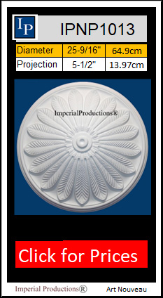 Art Nouveau Medallion IPNP1013 25-9/16"