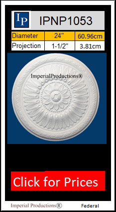 IPNP1053 medallion 24 inch Federal Style 