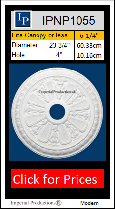 IPNP1055 Modern Ceiling Medallion 23-3/4 inches