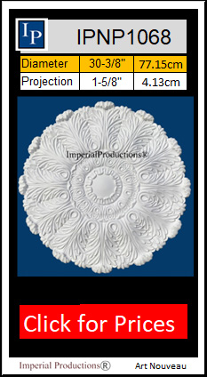 IPNP1068 Medallion Art Nouveau