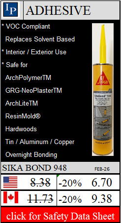 Approved Adhesive to glue up medallions