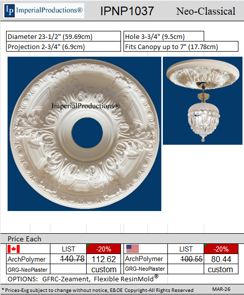 IPNP1037 Ceiling Medallion
