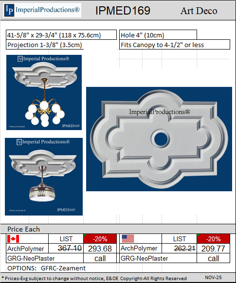 IPMED169 Art Deco Medallion Brochure