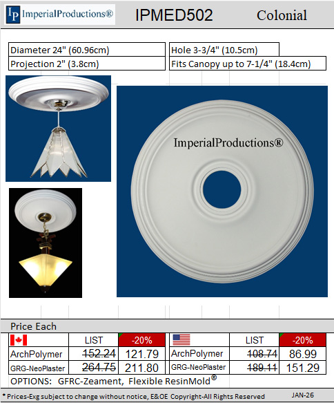 IPMED502 ceiling medallion