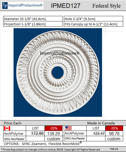 IPMED127 Federal Medallion