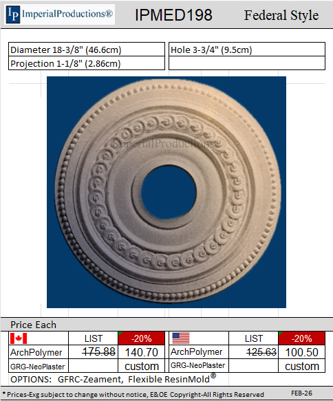 IPMED198 Federal medallion 