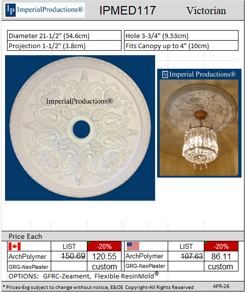 IPMED117 medallion 21-1/2"