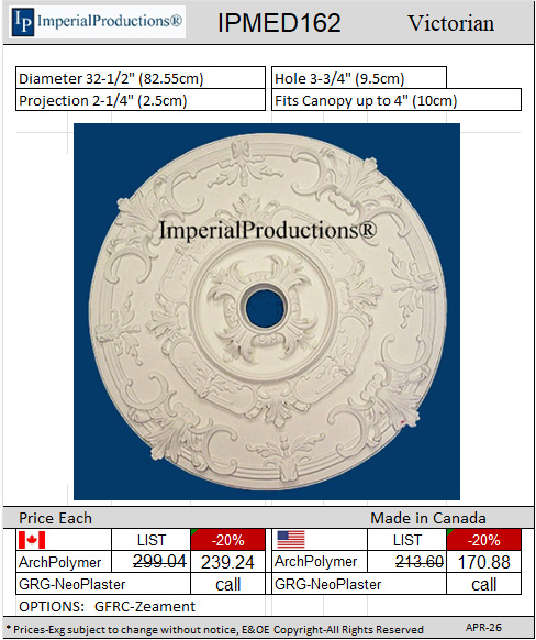IPMED162 Victorian Medallion
