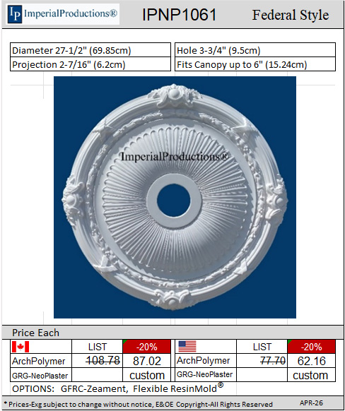 IPNP1061 Victorian Medallion