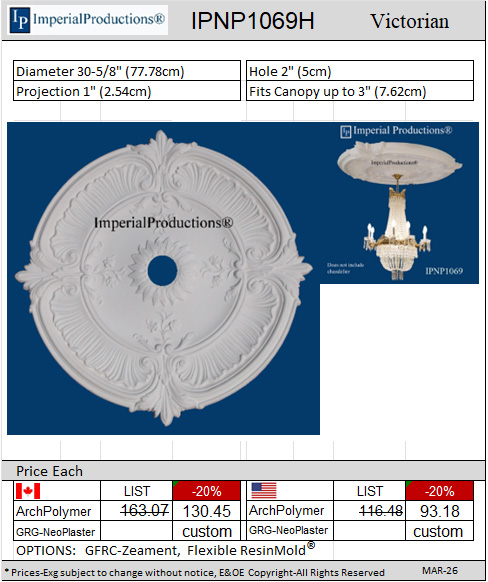 IPNP1069H Victorian Medallion
