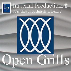 Open Grill Medallions for ceilings and walls
