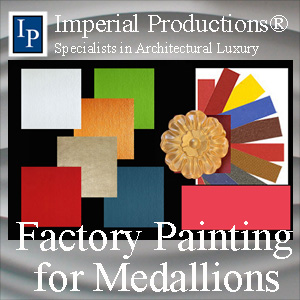 Factory Painting for medallions